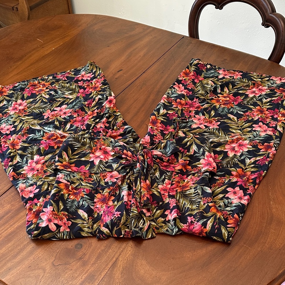 American Eagle Outfitters Floral Jumpsuit - Black and Pink - Picture 6 of 13